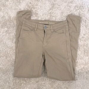 New AEO size 4 regular high rise leggings kaki